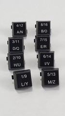 Royal 210DX Cash Register Department / Alpha Keys – Full Set (1–16 A–Z)