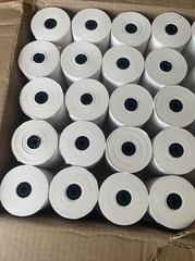 40 QTY – Staples 386659 Thermal Cash Register / Pos Rolls 3 1/8X230ft