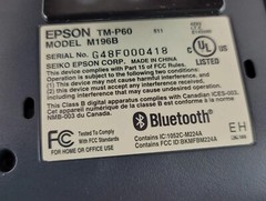 3 – Epson TM-P60 (2-M196B & 1-M196A) 2 Bluetooth Wireless Batteries- Please Read