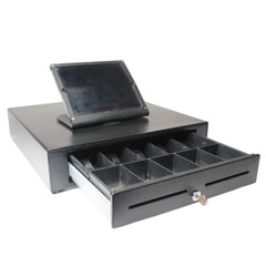 Touch Dynamic CD-BL-2000 Cash Drawer Register with rotating iPad Black Swivel…