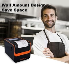 POS Printer, 80mm Direct Thermal Receipt Printer with Auto Cutter, USB Serial…