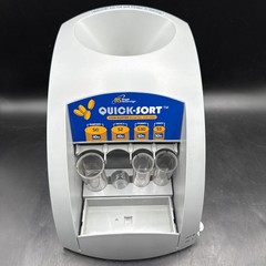 Royal Sovereign Quick Sort CO-1000N Coin Sorter w/ 3 Tubes – Overflow Tray