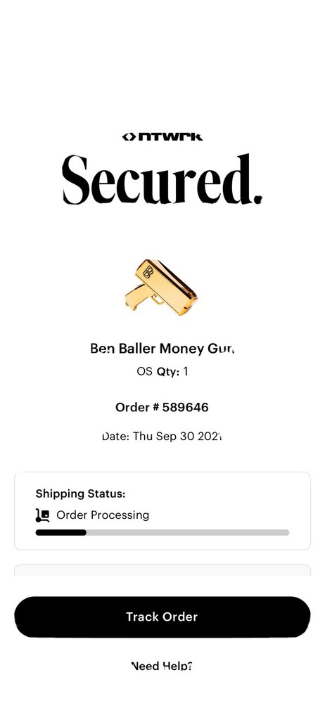 Ben Baller Gold Money Gun With Ben Baller Bucks Order Confirmed