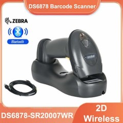 Symbol DS6878-SR20007WR 2D USB Wireless Bluetooth Barcode Scanner with Cradle