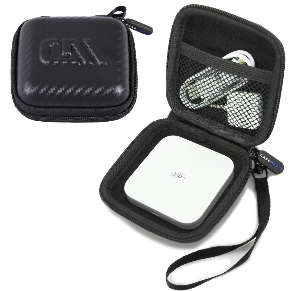 CASEMATIX Portable Credit Card Reader Case Compatible with Square Black