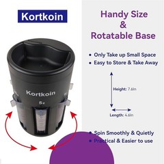 Automatic Coin Sorter 5-in-1 Coin Counter with Coin Wrappers, Empty Piggy Ban…
