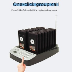 Wireless Guest Paging System CTP301 16 Pagers Restaurant Waiter Calling Pager