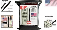 Fast & Accurate Fake Bill Detection Pen, 50 Pack