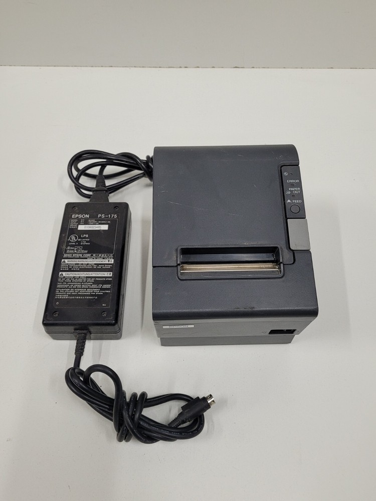 Epson TM-T88IV USB Thermal POS Receipt Printer M129H Serial Port w/ AC Adapter