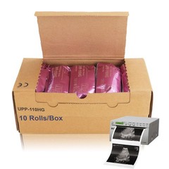 High Gloss Ultrasound Thermal Paper Rolls, 110mm x 18m, 10 Pack for Printers