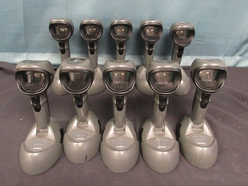 LOT OF 10 MOTOROLA SYMBOL DS9808-SR00297C1WR BARCODE SCANNERS TESTED