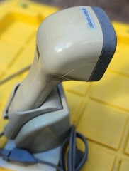 Metrologic Instruments MS6720 Barcode Scanner USB Adapter and Base Cream Beige