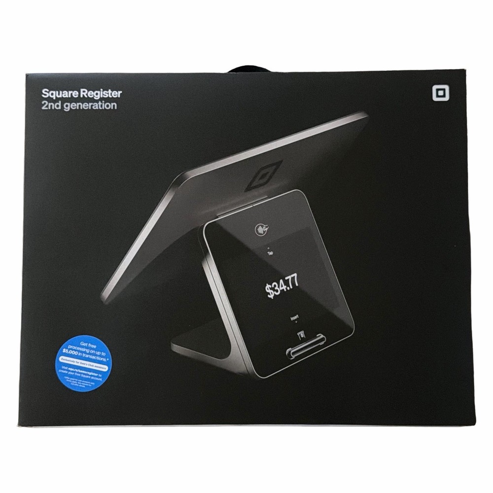 Square Register 2nd Gen POS System Brand New Factory Sealed with $5k free proces