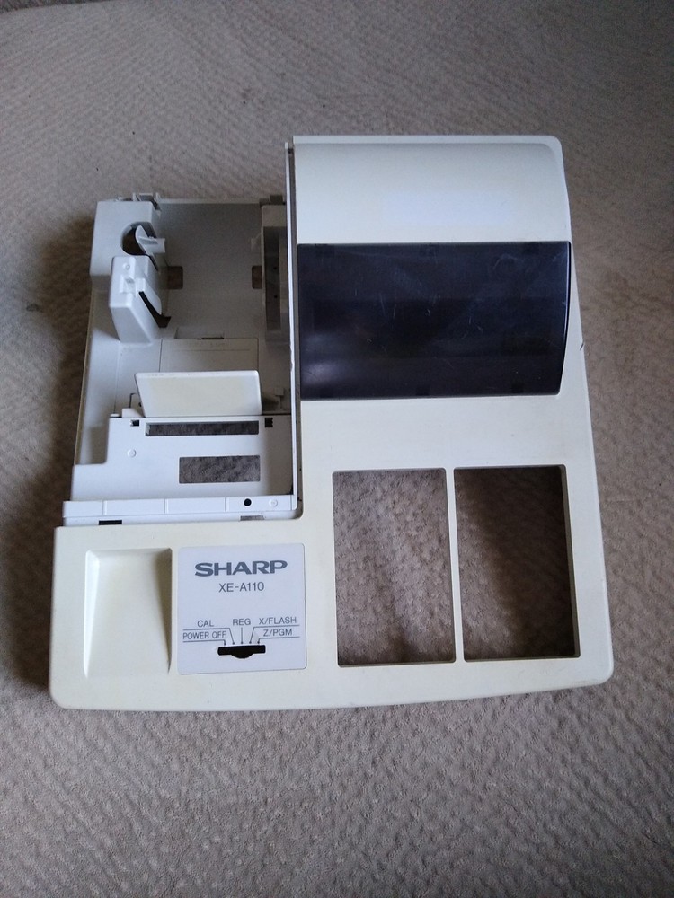 Sharp XE-A110 Electronic Cash Register Parts:Main Top Plastic Shell Cover
