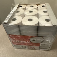 Open/not used Member’s Mark Thermal Receipt Paper Rolls, 3 1/8″ X 190′ 18 pack