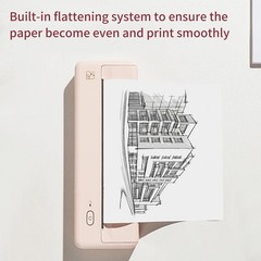 A4 Portable Paper Printer Wireless BT Connect Thermal Printing Mobile BJVD