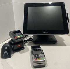 NCR 7761-3100-0064 15″ Touchscreen Terminal Windows POS w Card Reader