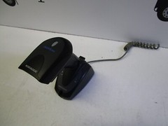 DATALOGIC S2-130/GUN W/BASE SCANNER UNKNOWN BATTERY-CUT CORD- USED FREE SHIPPING