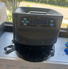 NADEX S540 Electric Digital Coin Counter Sorter 300 Capacity 312 Coins/Min