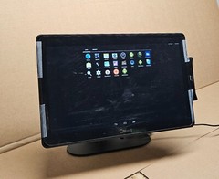 ELO ESY15i1 Touchscreen Toast POS SYSTEM w/ Stand E605616 + Credit card reader.