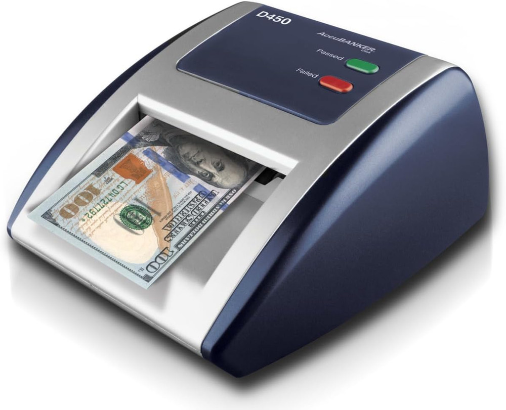 D450 Counterfeit Money Checker Machine, Magnetic, Infrared, Watermark and Micro-