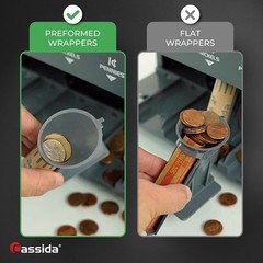 Professional USD Coin Counter, Sorter and Wrapper/Roller, 300 coins/min, with…