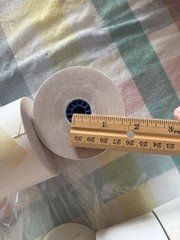 6 Rolls Adding Machine/Cash Register Tape. 2 Rolls Are Double Layer (carbon?)