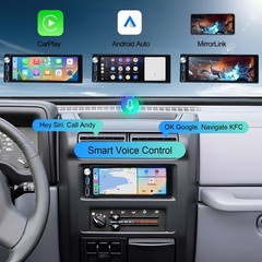 6.9-Inch Single Din Touchscreen Car Stereo – Android 2GB+64GB Type-C&USB Sing…