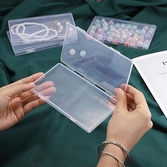 2 Pack Plastic Cash Box Clear Currency Tray Rectangular Cash Storage Holder