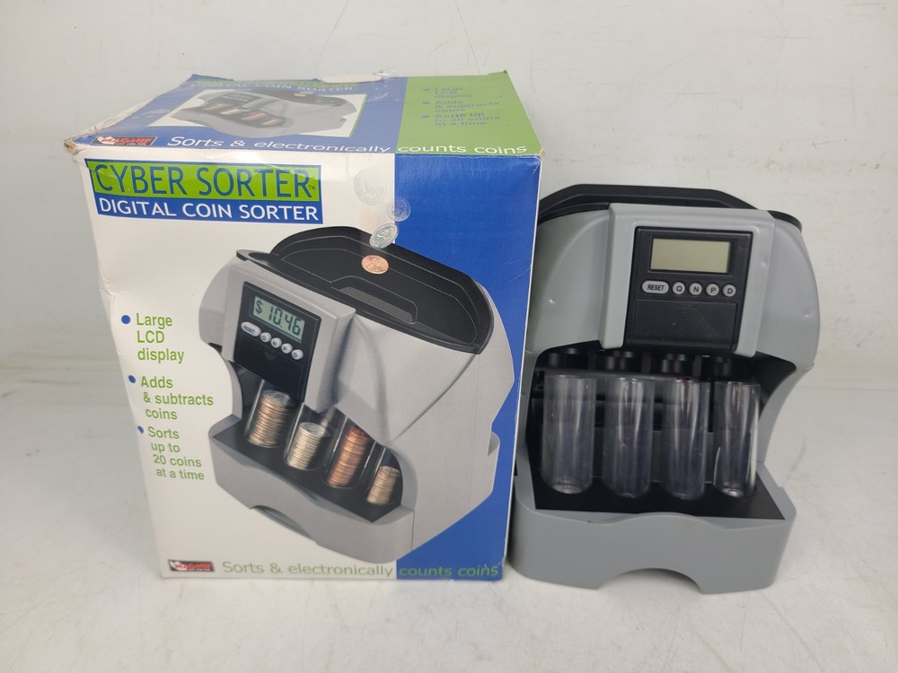 Magnif Cyber Sorter Digital Coin Sorter & Counter (TESTED)