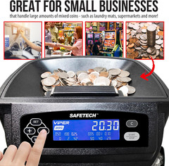 Viper V395 Coin Counter, Sorter, and Wrapper, Sorts All US Coins Including Half