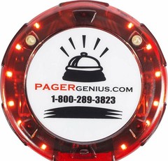 Pager Genius 10 Restaurant Coaster Pagers *Complete Paging System*