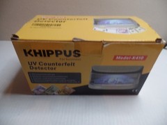 Counterfeit Bill Detector Professional, High Intensity UV LED KHIPPUS K410