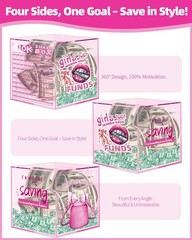 10k Smash Box for Money, Large Piggy Bank for Adults 10000 Savings Challenge …