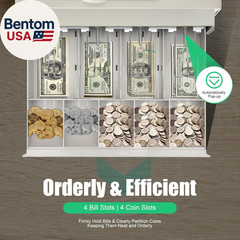 48 Keys Commercial Cash Register, Electronic Cashier Cash Register with Drawer B