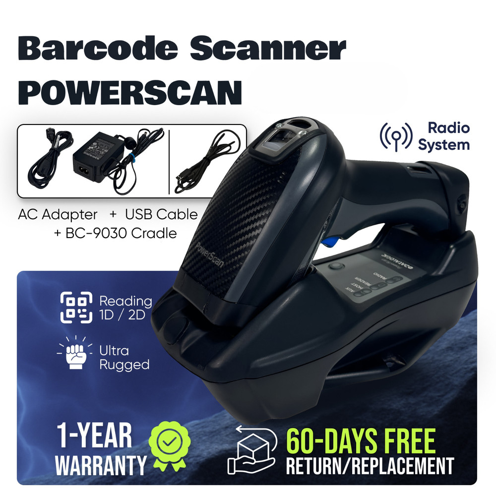 Wireless Hands-Free Barcode Scanner – Similar to Zebra DS8178 1 YEAR WARRANTY!⚡️