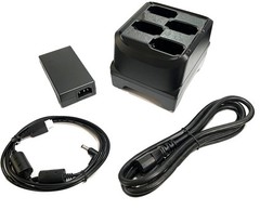 Zebra 4 Slot Battery Charger & 4 Battery MC9300 MC930B MC930P SAC-MC93-4SCHG-01