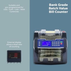 AccuBANKER AB5800 Bill Counter Multi Currency w/ Counterfeit Detection & Printer