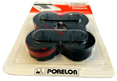 Porelon PR 511 Black/Red Twin Spool Calculator Ribbon Twin-Pack Universal 1996