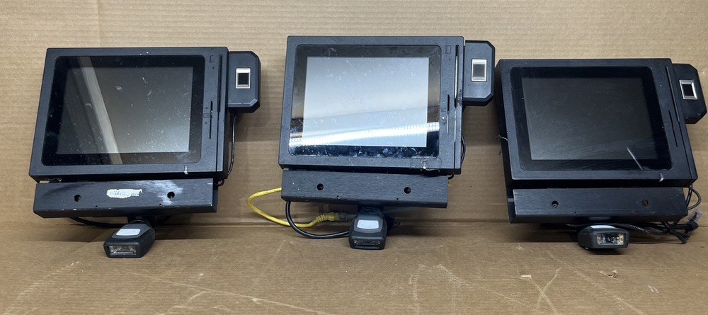 Lot of 3 Touch Dynamic Saturn 8 J1900 All-In-One POS Systems FOR PARTS