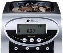 Royal Sovereign 1 Row Electric Coin Counter/Sorter, Digital Counting Display