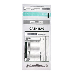 Adsure Clear Plastic Small Bank Deposit Bags For Cash Pack Of 1000 5X9Tamper