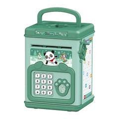 Money Bank Toy Electronic Cartoon Atm Cash Saving Box 1pc for Kids Large Savings
