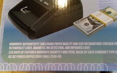 Counterfeit Bill Money Detector Machine with LCD Display, Portable Compact US…