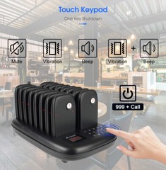 Retekess TD175 Restaurant Pager System Queuing 16 Buzzer For Snack Stand Eatery