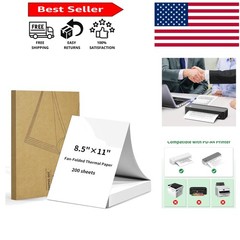 Lightweight 200 Count Fan-Fold Thermal Printer Paper – Ideal for Professionals