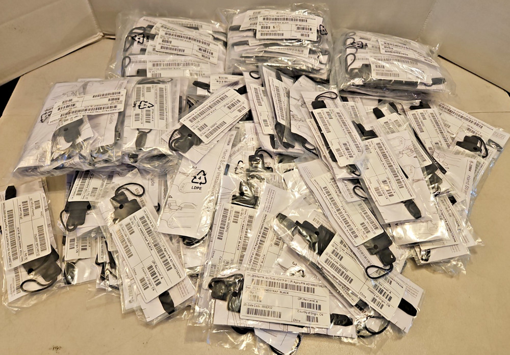 Zebra TC8X Handstrap Black (SG-TC8X-HDSTP-01) for TC8000 TC8300 – Lot Of 210 New