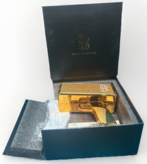 Ben Baller Gold Money Gun 2.0 Iced Out With Ben Baller Bucks/Gloves