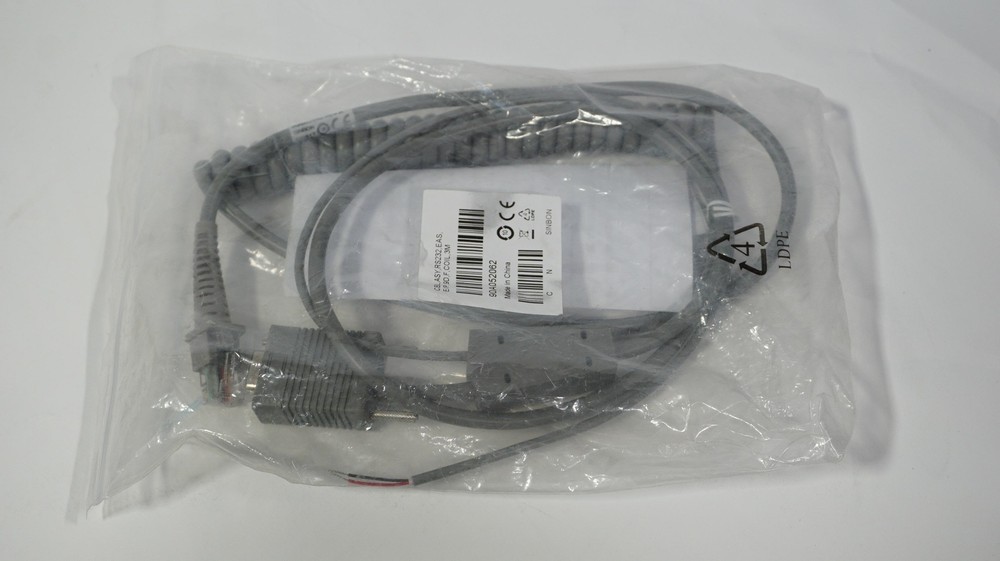 -=NEW=-DATALOGIC GRYPHON GD4100 BARCODE SCANNER CABLE 90A052062 10′ RS232 DB-9