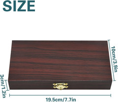 2 PCS Wooden Lockable Currency Tray, Metal Cash Box Single Row Currency Tray …